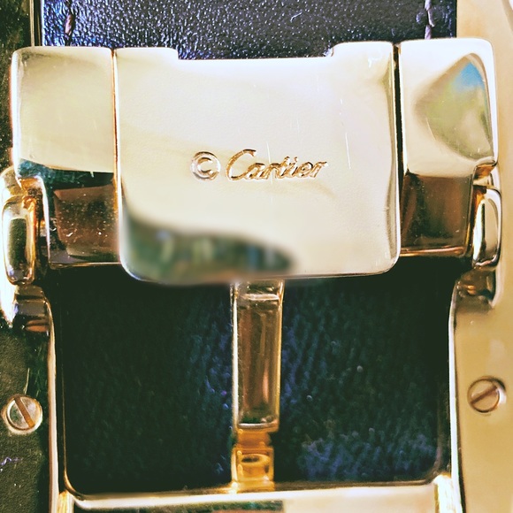 Santos De Cartier Reversible Belt & Gold Buckle - Picture 5 of 5